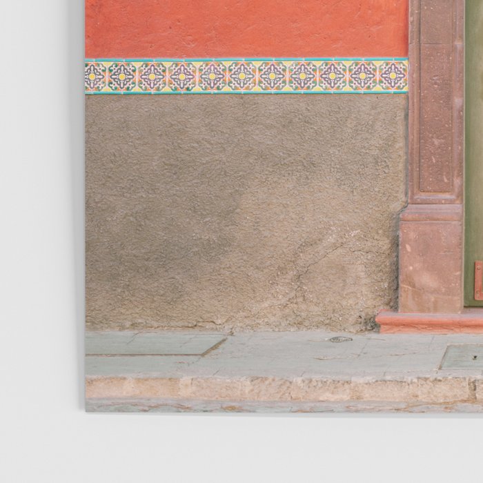 Mexico Red and Green | The San Miguel de Allende Mexico door Poster Gallery Image 3