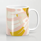 shapes leave minimal abstract art Coffee Mug Gallery Image 1