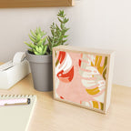 shapes leave minimal abstract art Mini Art Print Gallery Image 2