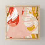 shapes leave minimal abstract art Mini Art Print Gallery Image 1