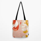 shapes leave minimal abstract art Tote Bag Gallery Image 2