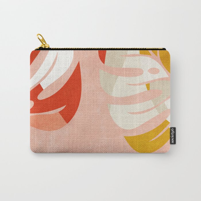 shapes leave minimal abstract art Carry All Pouch Gallery Image 1