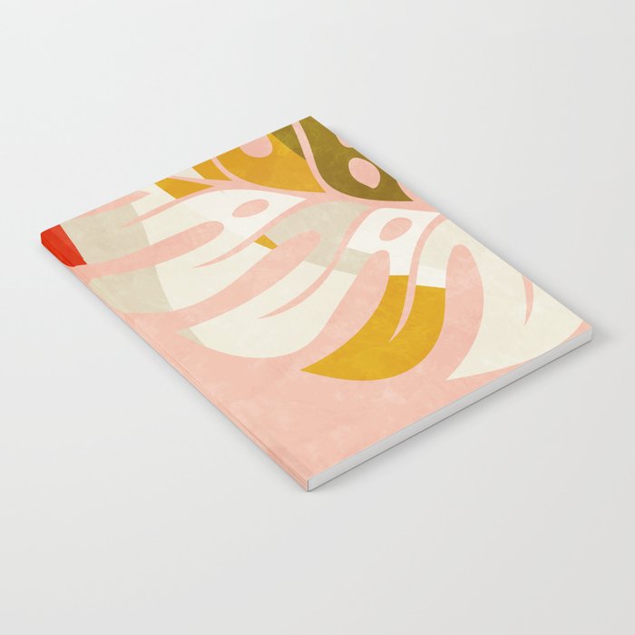 shapes leave minimal abstract art Notebook Gallery Image 1