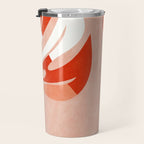 shapes leave minimal abstract art Travel Mug Gallery Image 3