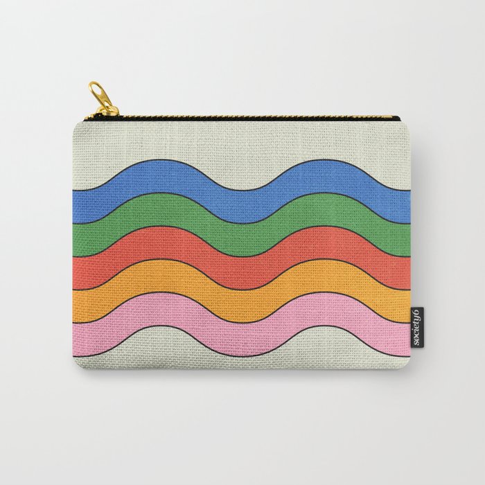 Retro Candy Waves Carry All Pouch Gallery Image 1