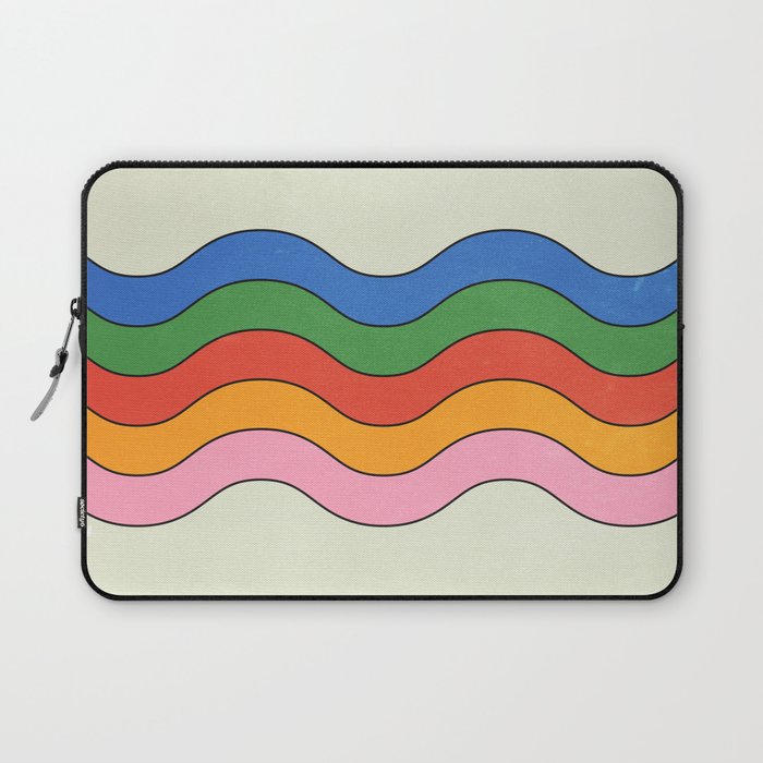 Retro Candy Waves Laptop Sleeve Gallery Image 1
