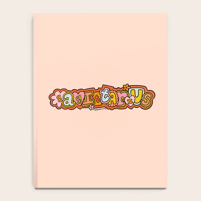 Sagittarius Doodle Letters Notebook Gallery Image 4