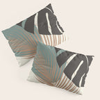 Minimal Monstera Palm Finesse #1 #tropical #decor #art #society6 Pillow Sham Gallery Image 3