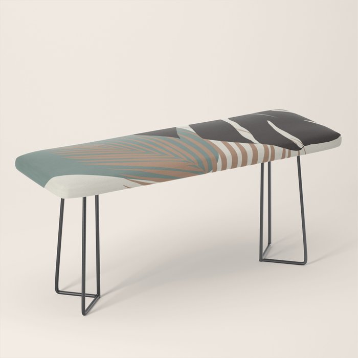 Minimal Monstera Palm Finesse #1 #tropical #decor #art #society6 Bench Gallery Image 1