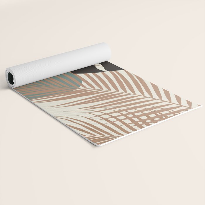 Minimal Monstera Palm Finesse #1 #tropical #decor #art #society6 Yoga Mat Gallery Image 2