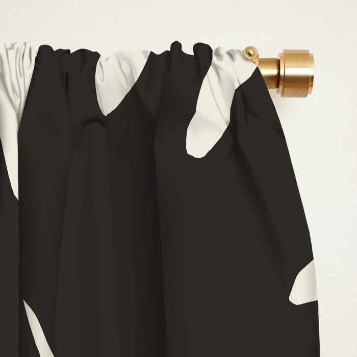 Minimal Monstera Palm Finesse #1 #tropical #decor #art #society6 Window Curtain Gallery Image 2