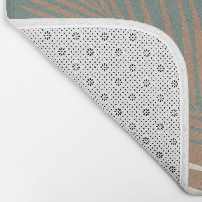 Minimal Monstera Palm Finesse #1 #tropical #decor #art #society6 Bath Mat Gallery Image 2
