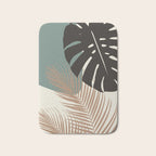 Minimal Monstera Palm Finesse #1 #tropical #decor #art #society6 Bath Mat Gallery Image 1