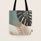 Minimal Monstera Palm Finesse #1 #tropical #decor #art #society6 Tote Bag Gallery Image 1