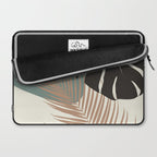 Minimal Monstera Palm Finesse #1 #tropical #decor #art #society6 Laptop Sleeve Gallery Image 2