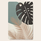 Minimal Monstera Palm Finesse #1 #tropical #decor #art #society6 Cutting Board Gallery Image 1