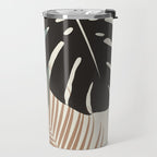 Minimal Monstera Palm Finesse #1 #tropical #decor #art #society6 Travel Mug Gallery Image 2