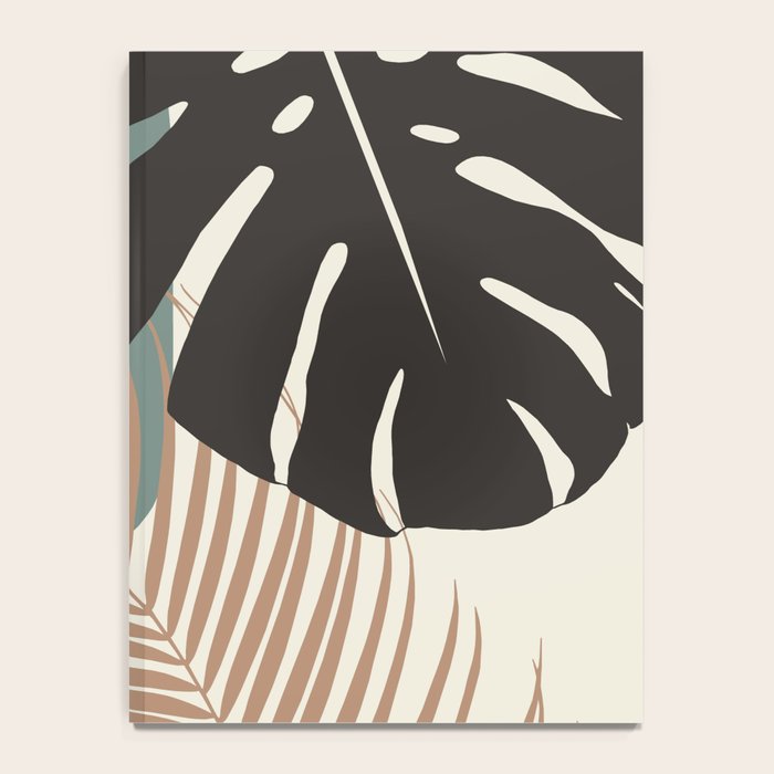 Minimal Monstera Palm Finesse #1 #tropical #decor #art #society6 Notebook Gallery Image 4