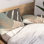 Minimal Monstera Palm Finesse #1 #tropical #decor #art #society6 Pillow Sham Gallery Image 2