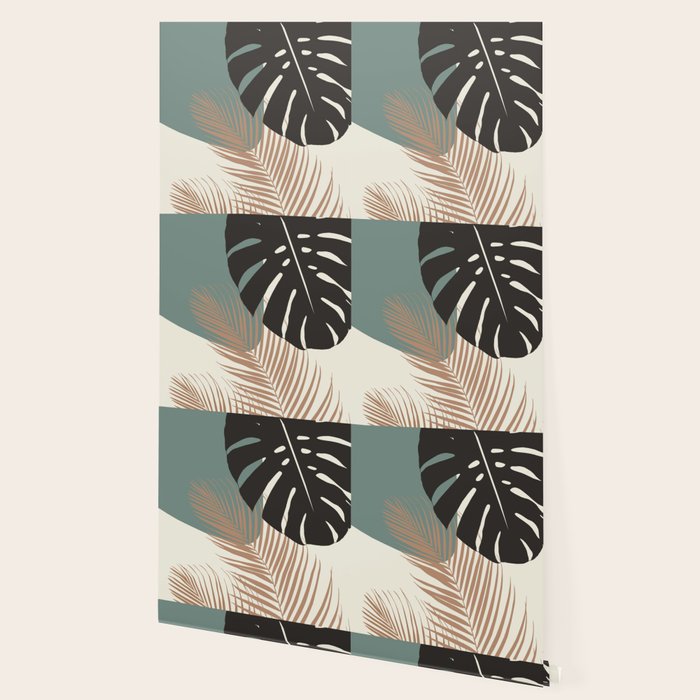 Minimal Monstera Palm Finesse #1 #tropical #decor #art #society6 Wallpaper Gallery Image 2