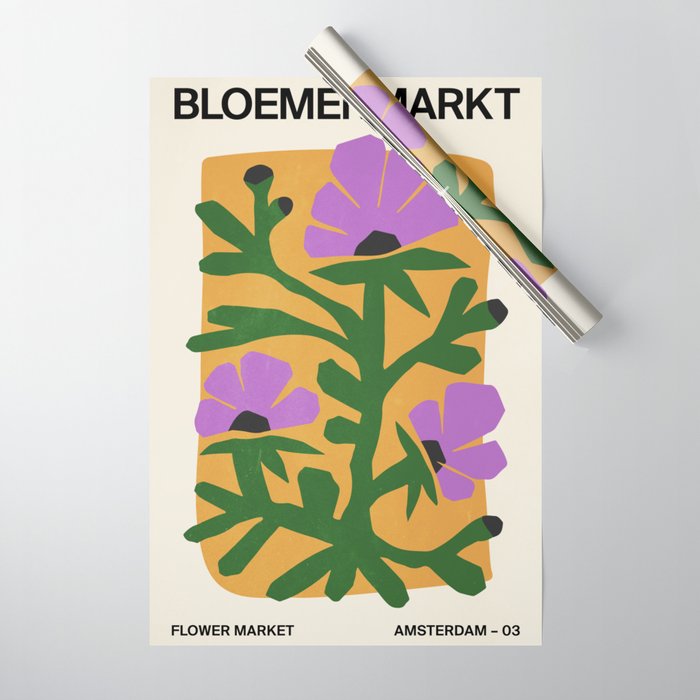 Flower Market III: Amsterdam | Matisse Edition Wrapping Paper Gallery Image 1