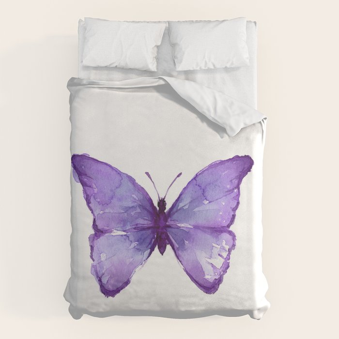 Purple Butterfly Duvet Cover Gallery Image 1