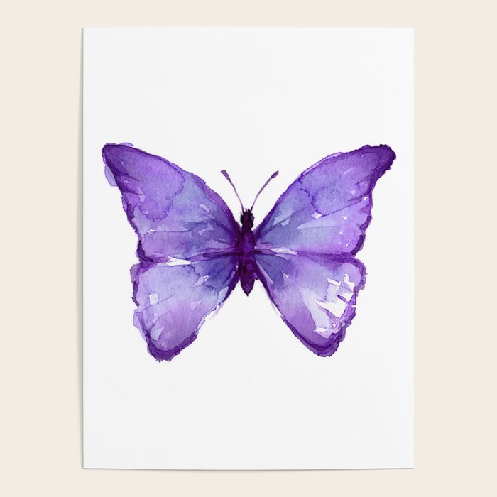 Purple Butterfly Poster Gallery Image 4