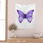 Purple Butterfly Wall Tapestry Gallery Image 2