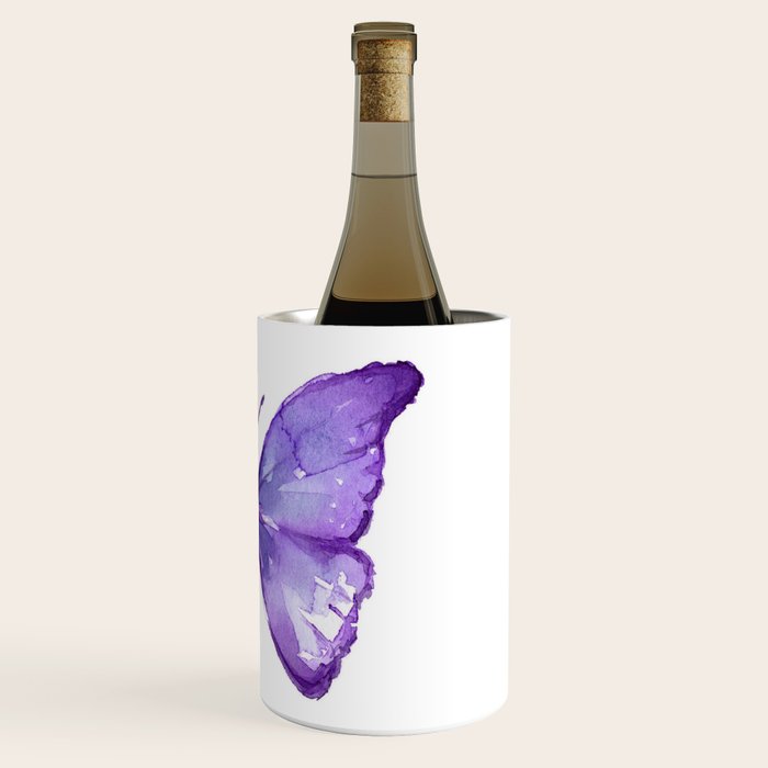 Purple Butterfly Wine Chiller Gallery Image 3