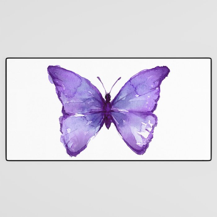 Purple Butterfly Desk Mat Gallery Image 3
