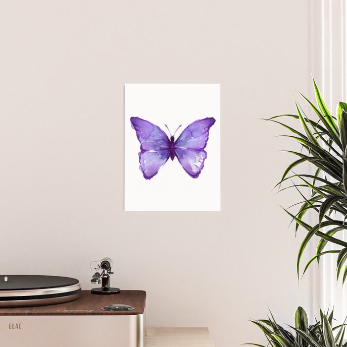 Purple Butterfly Poster Gallery Image 2