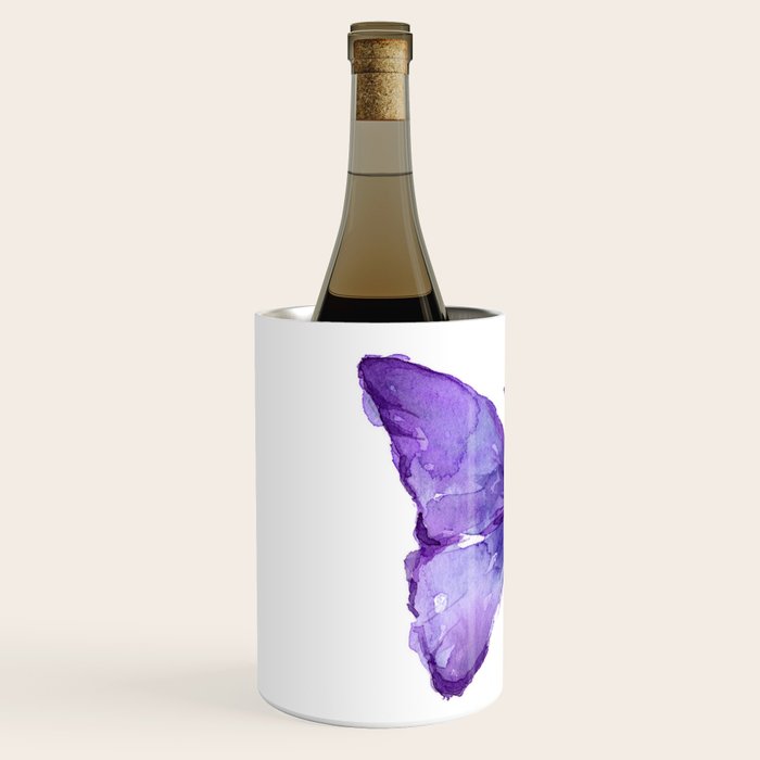 Purple Butterfly Wine Chiller Gallery Image 2