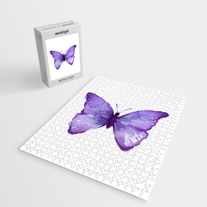 Purple Butterfly Jigsaw Puzzle Gallery Image 2