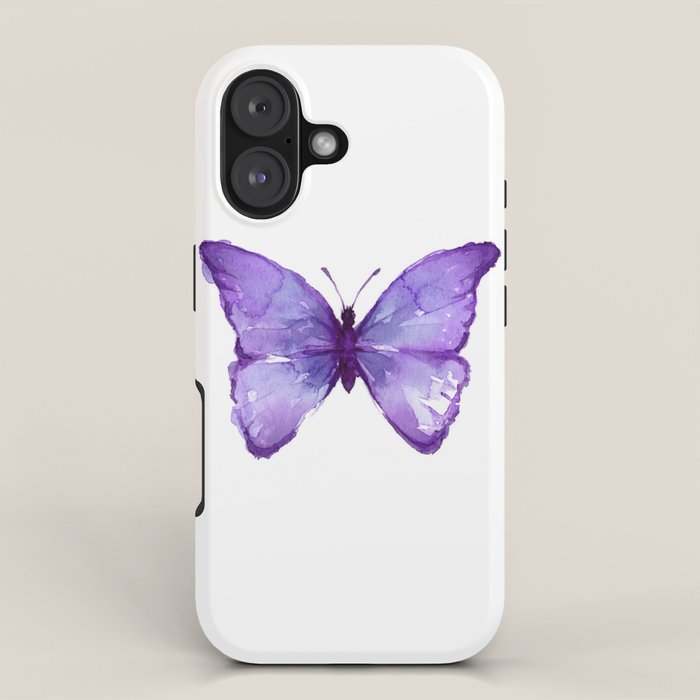 Purple Butterfly iPhone Case Gallery Image 1