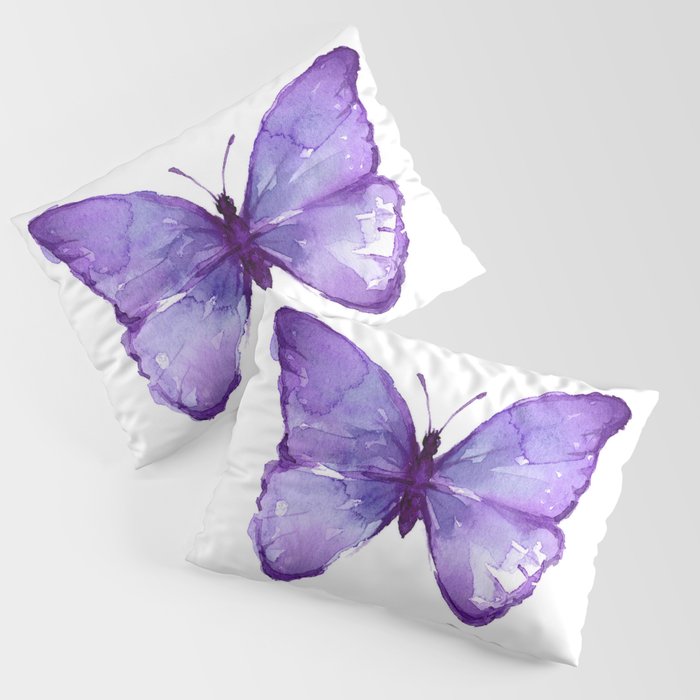 Purple Butterfly Pillow Sham Gallery Image 3