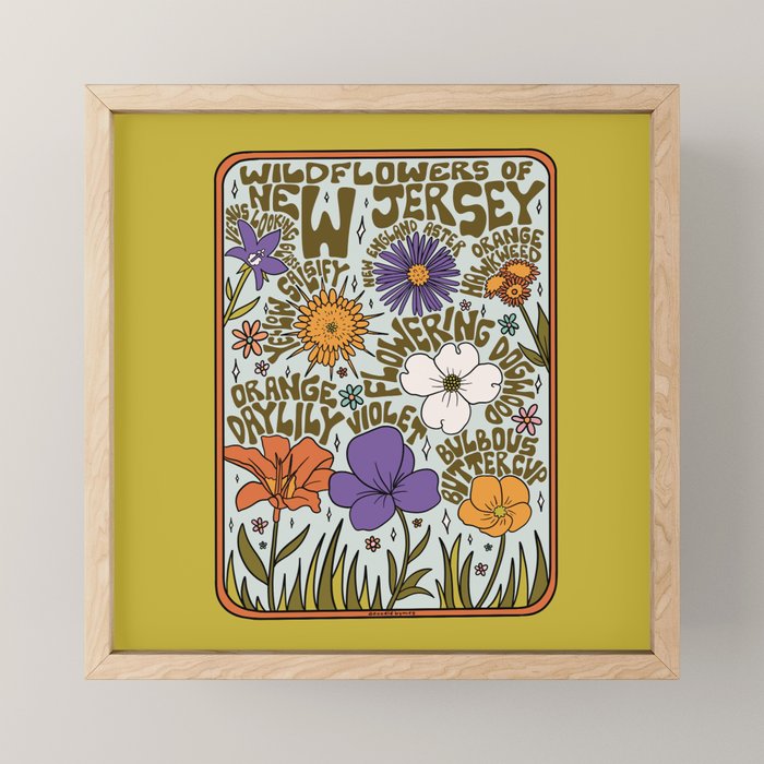 New Jersey Wildflowers Mini Art Print Gallery Image 1