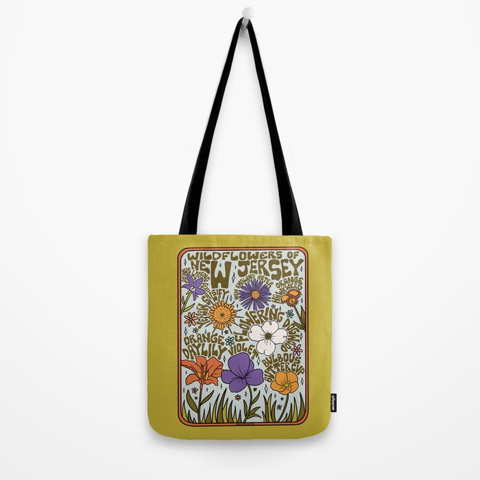 New Jersey Wildflowers Tote Bag Gallery Image 2