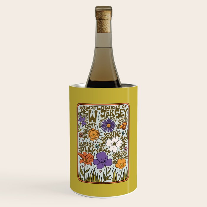 New Jersey Wildflowers Wine Chiller Gallery Image 1