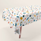 Terrazzo, Abstract Quirky Shapes Bohemian Modern Pattern Confetti Celebration Random Colorful Shapes Tablecloth Gallery Image 1