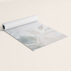 Calm Foliage Pastel Watercolor Minimalist Botanical Art Yoga Mat Gallery Image 2