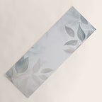 Calm Foliage Pastel Watercolor Minimalist Botanical Art Yoga Mat Gallery Image 1