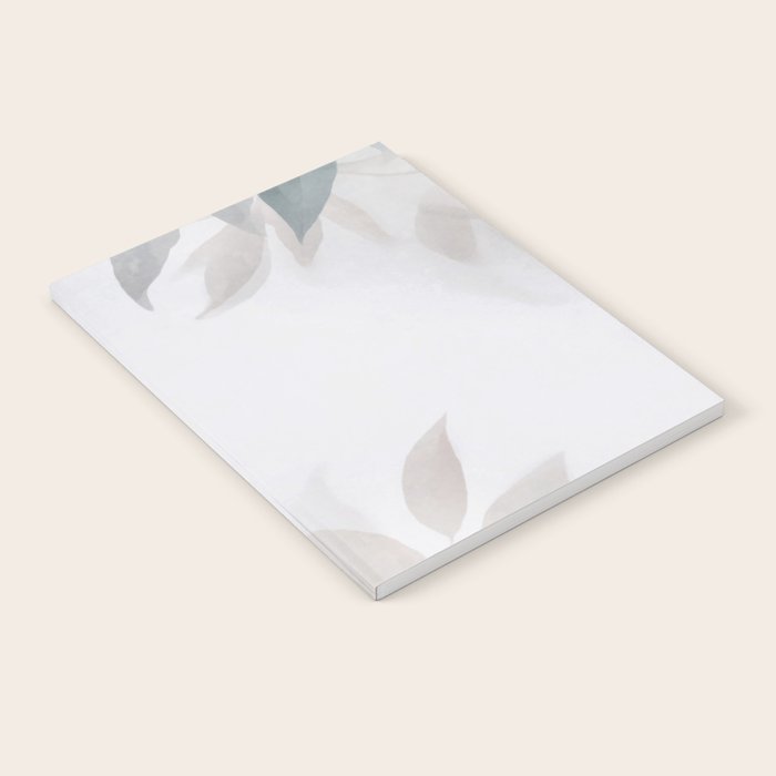 Calm Foliage Pastel Watercolor Minimalist Botanical Art Notebook Gallery Image 2