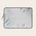 Calm Foliage Pastel Watercolor Minimalist Botanical Art Laptop Sleeve Gallery Image 1