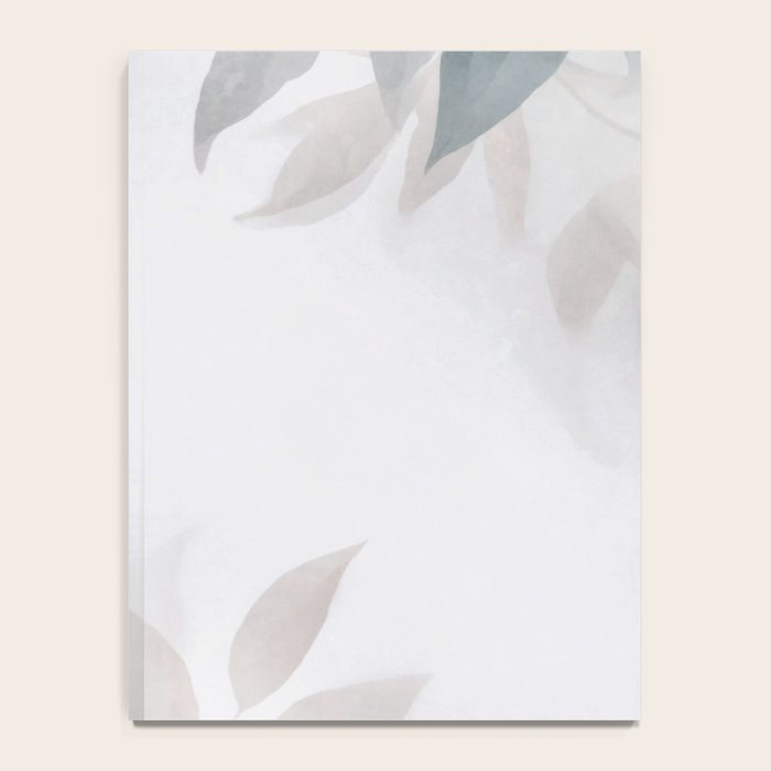 Calm Foliage Pastel Watercolor Minimalist Botanical Art Notebook Gallery Image 4