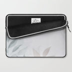 Calm Foliage Pastel Watercolor Minimalist Botanical Art Laptop Sleeve Gallery Image 2