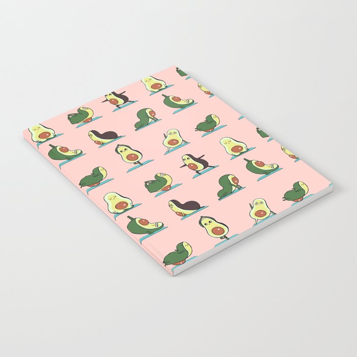 Avocado Yoga in Pink Notebook Gallery Image 2
