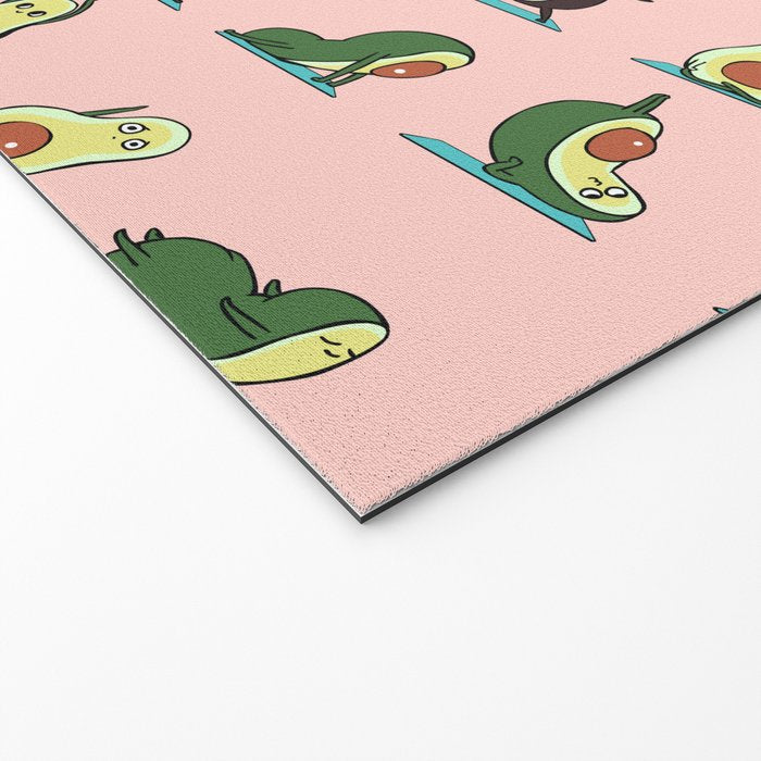 Avocado Yoga in Pink Welcome Mat Gallery Image 2