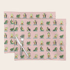 Avocado Yoga in Pink Placemat Gallery Image 1