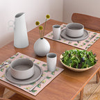 Avocado Yoga in Pink Placemat Gallery Image 2