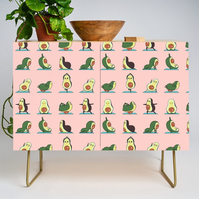 Avocado Yoga in Pink Credenza Gallery Image 1